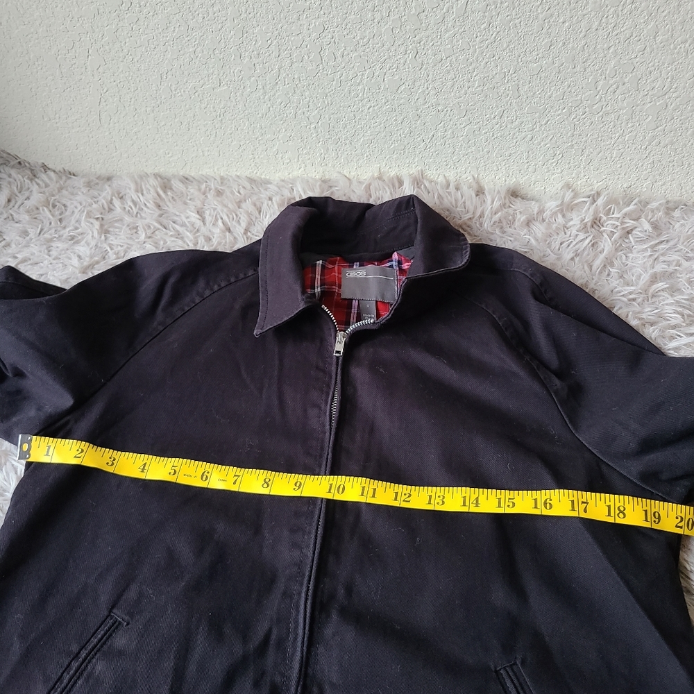ASOS Black Jacket Zipper Closure Men's Size S - Picture 7 of 11
